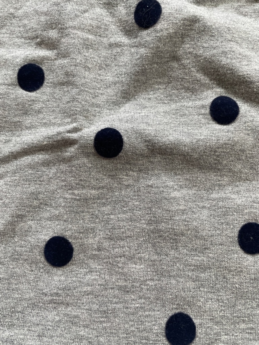 Jacadi new Gray Polka Dot Baby Dress with White Peter Pan Collar baby girl 6M - Picture 3 of 6